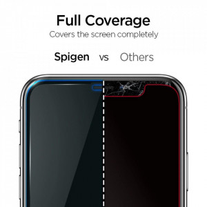 Закален стъклен протектор SPIGEN Align Master FC с инструмент за поставяне - iPhone 11 / XR с черна рамка - Img 7