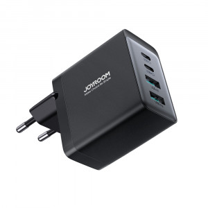 Зарядно за стена JOYROOM GaN 67W 2x USB Type A / 2x USB Type C черен (TCG02) + кабел USB Type C към USB Type C 100W 1.2m черно - Img 3