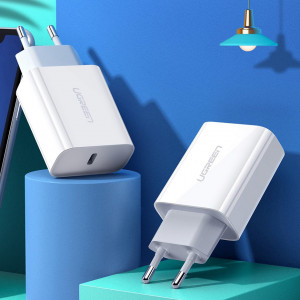 Зарядно за стена UGREEN 20W 3A USB Type C PD3.0 QC4.0+ (60450) бяло - Img 9