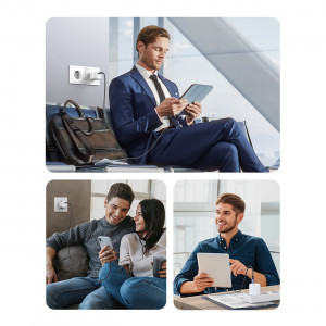 Зарядно за стена UGREEN GaN 20W USB Type C Nexode Мini (CD318) бяло - Img 9