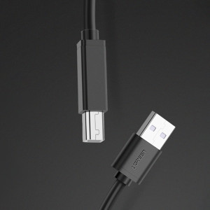 Кабел за принтер UGREEN US122 USB Type B USB Type A 2.0 10m черен - Img 3