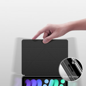 Калъф тип книга с функция стойка и Smart Sleep функция DUX DUCIS Magi с място за писалка - iPad mini 8.3" (6th gen 2021) черен - Img 16