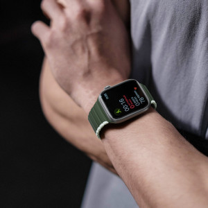 Магнитна каишка Dux Ducis LD - Apple Watch 41mm Series 9 / 41mm Series 8 / 41mm Series 7 / 40mm Series 6 / 40mm SE / 40mm Series 5 / 40mm Series 4 / 38mm Series 3 / 38mm Series 2 / 38mm (1st gen) зелен - Img 6