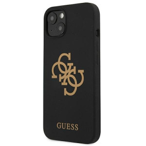 Оригинален гръб GUESS Silicone 4G Logo GUHCP13SLS4GGBK - iPhone 13 mini черен - Img 2