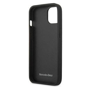 Оригинален твърд гръб от естествена кожа MERCEDES Urban MEHCP13SARMBK - iPhone 13 mini черен - Img 7