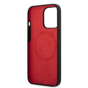 Оригинален твърд гръб FERRARI Silicone MagSafe FESSIHMP13XBK - iPhone 13 Pro Max черен - Img 7
