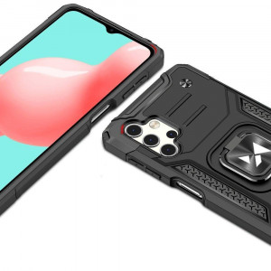 Подсилен гръб WOZINSKY Ring Armor с магнитна стойка - Samsung Galaxy A13 5G черен - Img 2