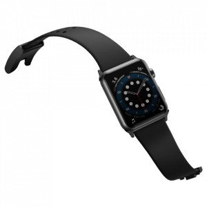 Силиконова каишка Baseus Slip-Thru - Apple Watch 40mm SE / 40mm Series 6 / 40mm Series 5 / 40mm Series 4 / 38mm Series 3 (LBWSE-01) черен - Img 3