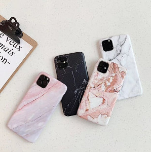 Силиконов гръб WOZINSKY Marble - Xiaomi Redmi 10X 4G / Redmi Note 9 бял - Img 4