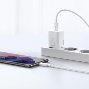 Зарядно за стена BASEUS Super Si 1C 25W USB Type C PD QC (CCSP020102) бяло - Img 12