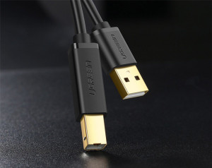 Кабел за принтер UGREEN USB към USB Type B 3m черен (10351) - Img 6