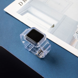 Калъф за корпус с каишка Light Strap - Apple Watch 44mm SE / 44mm Series 6 / 44mm Series 5 / 44mm Series 4 черен - Img 7