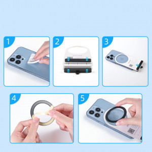 Магнитен метален ринг за телефон JOYROOM MagSafe (JR-Mag-M3) розов - Img 8