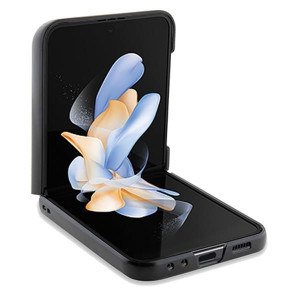 Оригинален калъф от естествена кожа BMW Leather Hot Stamp - Samsung Galaxy Z Flip5 черен - Img 4