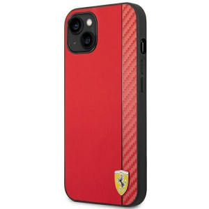Оригинален твърд гръб FERRARI Carbon FEHCP14MAXRE - iPhone 14 Plus червен - Img 2