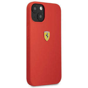Оригинален твърд гръб FERRARI Silicone FESSIHCP13SRE - iPhone 13 mini червен - Img 4