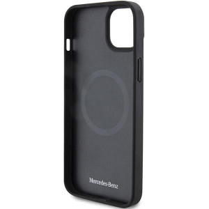 Оригинален твърд гръб MERCEDES Smooth Leather MagSafe - iPhone 15 Plus черен - Img 7