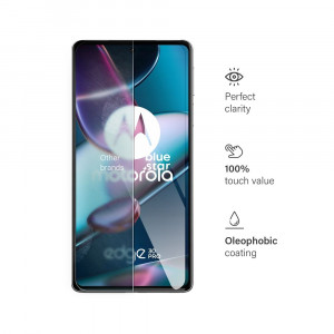 Плосък закален стъклен протектор BLUE STAR - Motorola edge 30 pro - Img 7