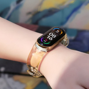 Силиконова каишка Silicone - Xiaomi Mi Band 5 / Band 6 син - Img 7