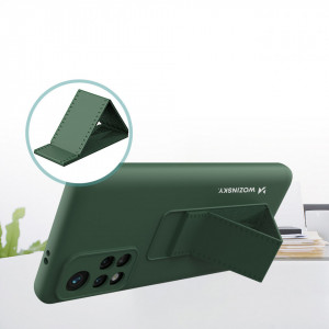 Силиконов гръб със стойка WOZINSKY Kickstand - Xiaomi Poco M4 Pro 5G червен - Img 5