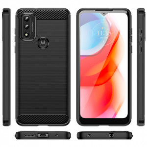 Силиконов гръб Carbon - Moto g play 2022 черен - Img 7