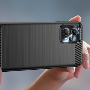 Силиконов гръб Carbon - Moto g13 черен - Img 5