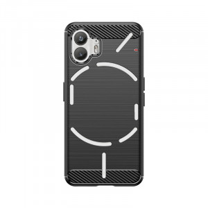 Силиконов гръб Carbon - Nothing Phone 2 черен - Img 1