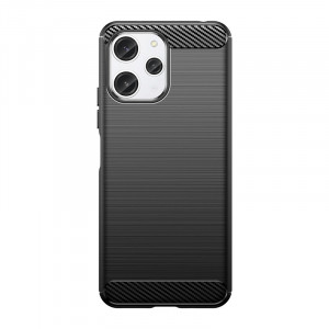 Силиконов гръб Carbon - Xiaomi Redmi 12 / Note 12R / Poco M6 Pro черен - Img 7