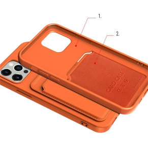 Силиконов гръб Card с портфейл за документи - Xiaomi Redmi 10X 4G / Redmi Note 9 бял - Img 3
