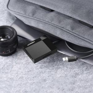 Четец за карти памет UGREEN SD / micro SD / CF / MS към USB 3.0 (30231) черен - Img 5