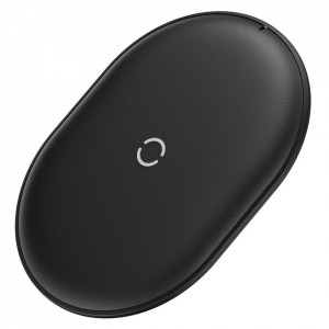 Безжично зарядно BASEUS Cobble Qi 15W + кабел USB Type C 1m (WXYS-01) черно - Img 2