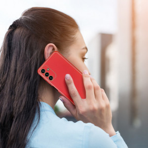 Гръб от еко кожа DUX DUCIS Yolo - Samsung Galaxy A04s / A13 5G червен - Img 12