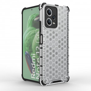 Гръб Honeycomb Armor със силиконов бъмпер - Xiaomi Poco X5 / Redmi Note 12 черен - Img 5