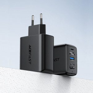 Зарядно за стена ACEFAST 2в1 GaN 65W USB Type A / USB Type C / HDMI 4K @ 60Hz + кабел USB Type C към USB Type C (A17) бяло - Img 5