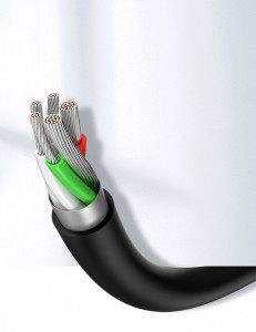 Кабел за зареждане и данни UGREEN USB Type A към USB Type C 3A 2m (60118) черен - Img 9