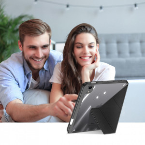 Калъф тип книга с функция стойка и Smart Sleep функция DUX DUCIS Magi с място за писалка - iPad mini 8.3" (6th gen 2021) черен - Img 4