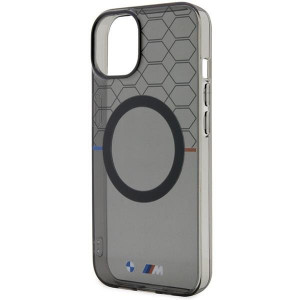 Оригинален гръб BMW Pattern MagSafe BMHMP14SHGPK - iPhone 14 сив - Img 6