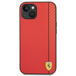 Оригинален твърд гръб FERRARI Carbon FEHCP14MAXRE - iPhone 14 Plus червен - Img 3