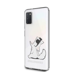 Оригинален твърд гръб KARL LAGERFELD Choupette Fun KLHCA31CFNRC - Samsung Galaxy A31 прозрачен - Img 1