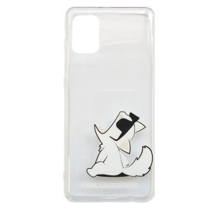 Оригинален твърд гръб KARL LAGERFELD Choupette Fun KLHCA31CFNRC - Samsung Galaxy A31 прозрачен - Img 2