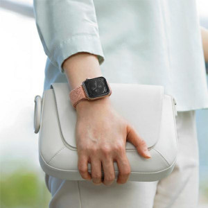 Плетена каишка UNIQ Aspen - Apple Watch 40mm SE / 40mm Series 6 / 40mm Series 5 / 40mm Series 4 / 38mm Series 3 / 38mm Series 2 / 38mm (1st gen) зелен - Img 10