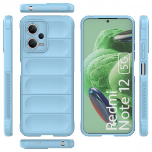 Подсилен гъвкав гръб Magic Shield - Xiaomi Poco X5 / Redmi Note 12 светлосин - Img 2