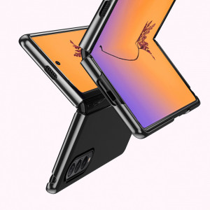 Прозрачен калъф с цветна рамка Plating - Samsung Galaxy Z Fold4 черен - Img 6