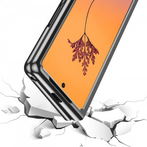 Прозрачен калъф с цветна рамка Plating - Samsung Galaxy Z Fold4 черен - Img 10