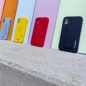 Силиконов гръб със стойка WOZINSKY Kickstand - Xiaomi Redmi 10X 4G / Redmi Note 9 черен - Img 12