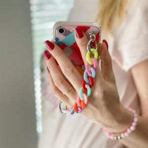 Силиконов гръб с верига Color Chain - Samsung Galaxy S21+ 5G дизайн 2 - Img 2