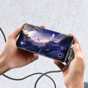 90° кабел за зареждане и данни ACEFAST USB Type C към USB Type C 100W 20V 5A 2m (C5-03) черен - Img 6