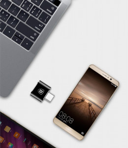 Адаптер On-the-Go BASEUS USB Type C към USB Type A 2.0 2.4A (CAT On-the-Go-01) черен - Img 11