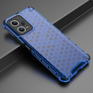 Гръб Honeycomb Armor със силиконов бъмпер - Xiaomi Poco X5 / Redmi Note 12 син - Img 3