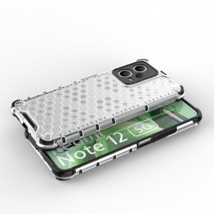 Гръб Honeycomb Armor със силиконов бъмпер - Xiaomi Poco X5 / Redmi Note 12 черен - Img 6